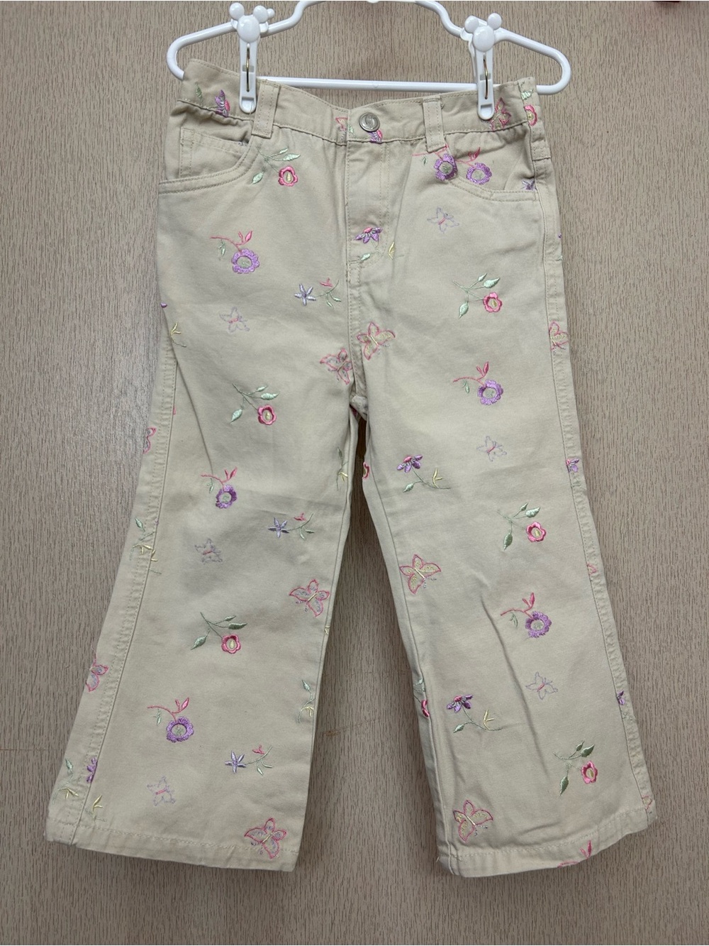 Faded Glory - Vintage Butterfly Embroidered Jeans - Size 4T